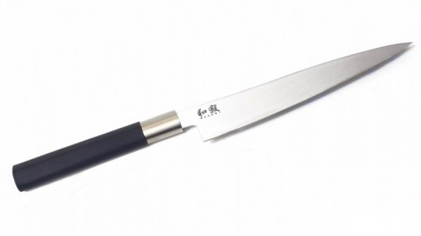 Филетировочный нож (гибкий) KAI Wasabi Black 6761F, 18см