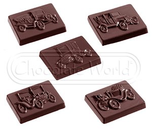 Форма для шоколада "Ретро" Chocolate World 1278 CW (39x30x6мм,7гр)