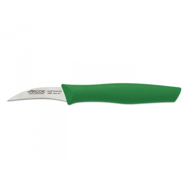 Нож для чистки Arcos Nova 188321 изогнутый зеленый, 60мм