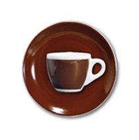 Чашка espresso с блюдцем Ancap Brown серия "Verona Millecolori Decal Print" (75 мл)