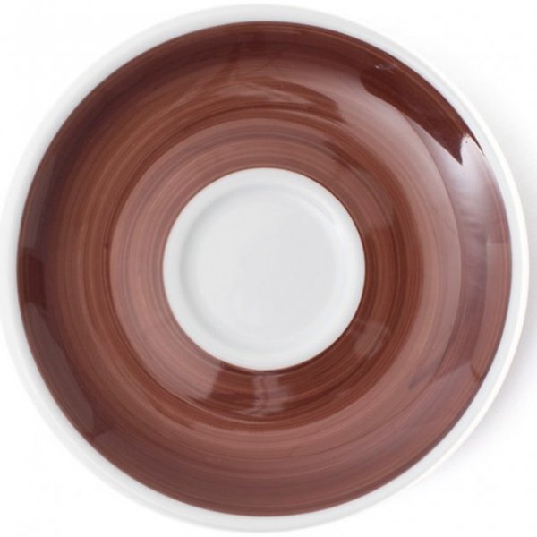 Блюдце Ancap для серий Millecolori, цвет коричневый, ручная роспись (диаметр 14,5 см)