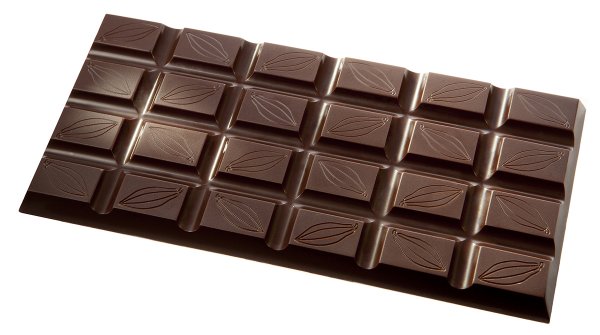 Форма для шоколада "Какао бобы плитка" Chocolate World 2398 CW (156x77x8мм,3шт,90гр)
