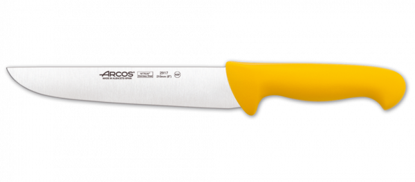 Нож мясника Arcos "2900" 291700 желтый, 210мм