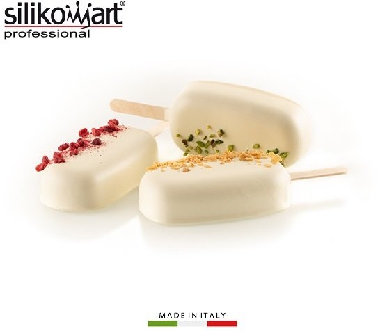 Набор для мороженого "эскимо" Silikomart GEL01 1/2 (93х48х25мм,6x90мл)