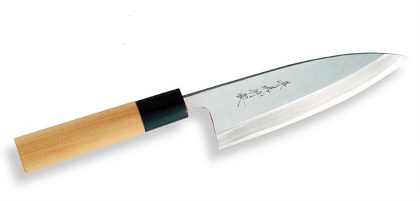 Нож с односторонней заточкой Deba buffalo Yaxell Kaneyoshi 30559, 150мм