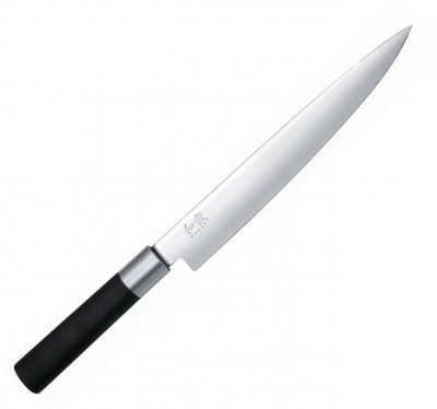 Нож KAI Wasabi Black 6723L для нарезки, 23см