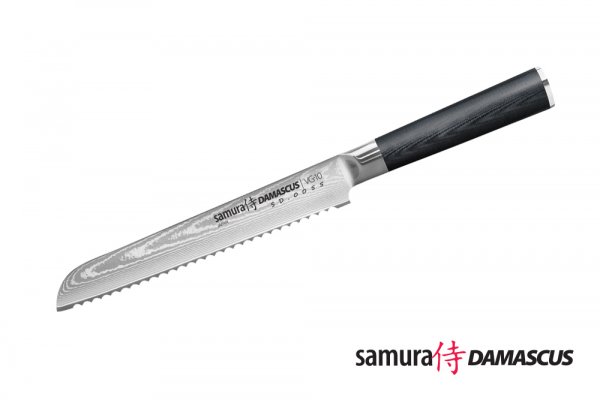 Нож кухонный Samura Damascus SD-0055 для хлеба, 200мм