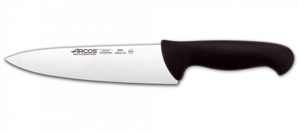 Нож Поварской Шеф Arcos "2900" 292125 черный, 200мм