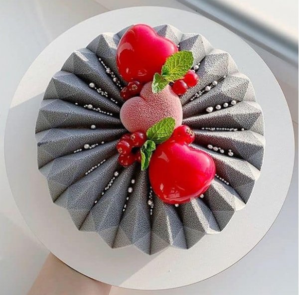 Силиконовая форма Origami Cake by Dinara Kasko (190мм,h60мм,1100мл)