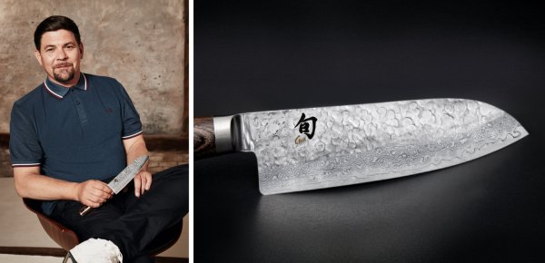 Нож KAI SHUN PREMIER TIM MALZER TDM-1717 Сантоку, 19.5см