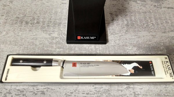 Нож Сантоку Kasumi Damascus 84018, 180мм