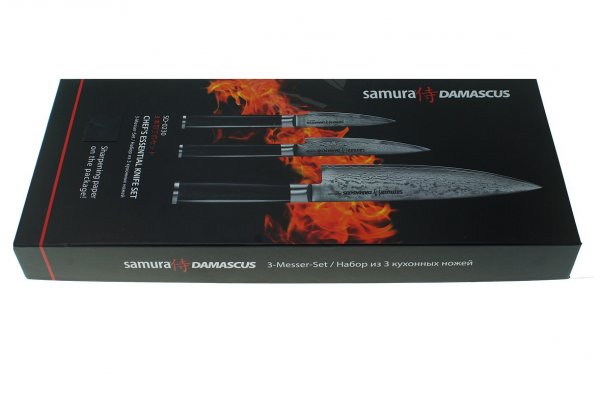 Набор из 3-х кухонных ножей "Поварская тройка" Samura Damascus SD-0230