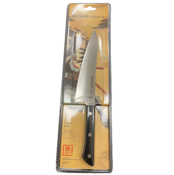 Нож Поварской Шеф Samura HARAKIRI SHR-0185B Gyuto, 182мм