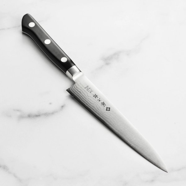 Нож универсальный Tojiro DP Damascus F-651, 15см
