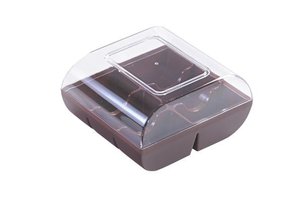 Коробка для 6 макаронс Silikomart Transparent 6 (94x100мм,h53мм,90шт)