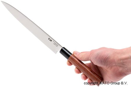 Нож KAI Seki Magoroku Red Wood MGR-0210Y Янагиба, 21см