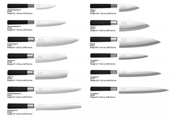 Филетировочный нож (гибкий) KAI Wasabi Black 6761F, 18см