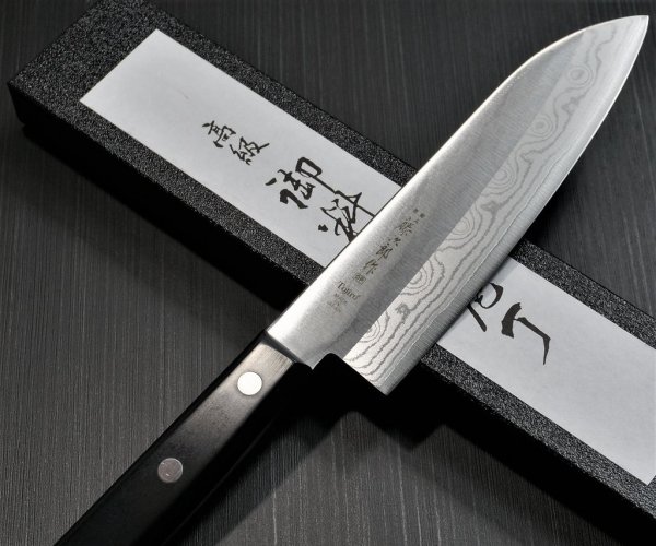 Нож кухонный Tojiro Basic Damascus F-331 Сантоку, 17см