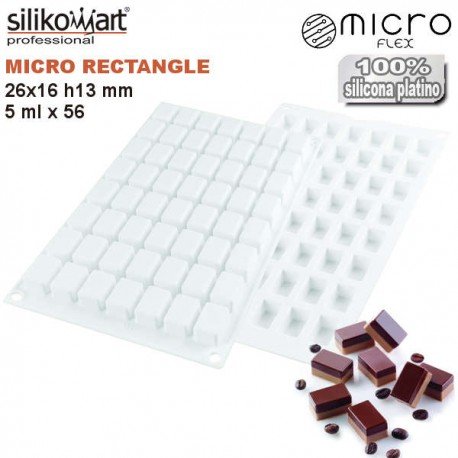 Силиконовая форма Silikomart MICRO RECTANGLE5 (26x16мм,h13мм,5мл)