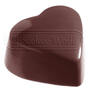 Форма для шоколада "Сердце" Chocolate World 1214 CW (31x35x18мм,15гр)