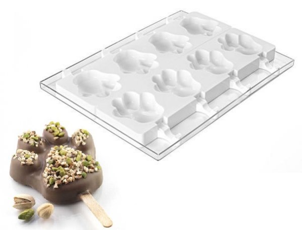 Набор для мороженого "лапка" Silikomart GEL06 (89х84x24мм,98мл)