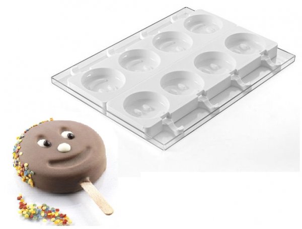 Набор для мороженого "улыбка" Silikomart GEL07 (d83x22мм,100мл)