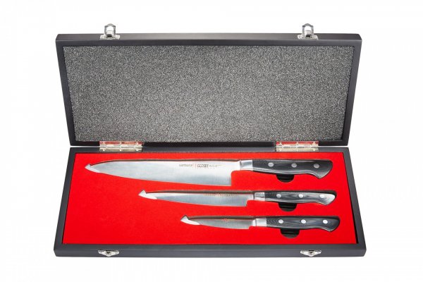 Набір з 3-х ножів "Кухарська трійка" Samura Pro-S SP-0230 