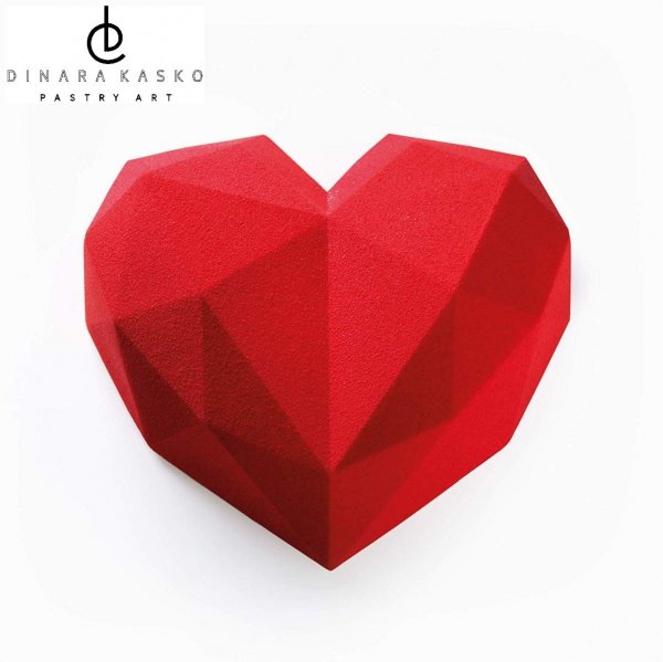 Силіконова форма "Серце" Heart by Dinara Kasko (225x230мм,h65мм,1200мл) 