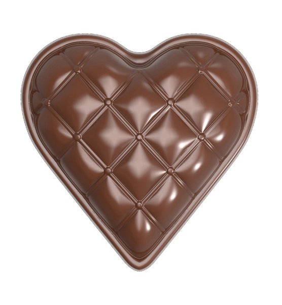 Форма для шоколада "Сердце" Chocolate World 1892 CW (33x33x10мм,5гр)