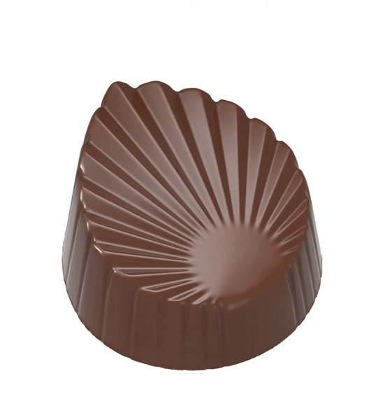 Форма для шоколаду "листок" Chocolate World 1988 CW (33x30x19мм) 