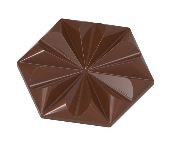 Форма для шоколада Chocolate World 1906 CW TABLET RUBY (103x89мм,h13мм)