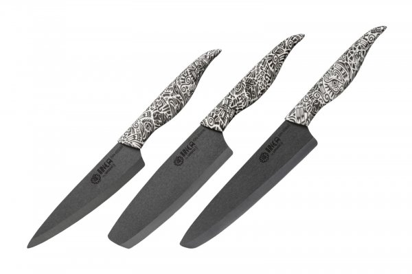 Набор из 3х керамических ножей Samura INCA SIN-0220B