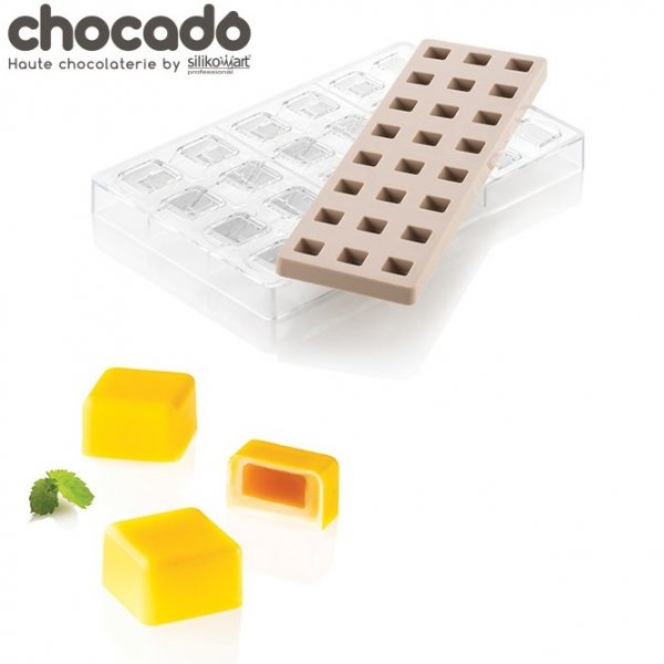 Набор форм для шоколада Silikomart Kit Quadro 01, CH015 (25x25мм,h15мм,9мл)