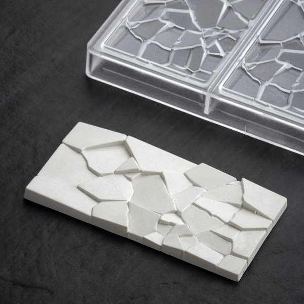 Форма поликарбонатная для шоколада "плитка" Pavoni CRUSH PC5002