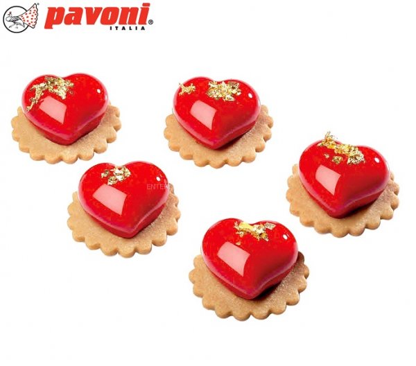 Силиконовая форма "Сердце малое" Pavoni PASSION PX4325S (30штук,18мл)