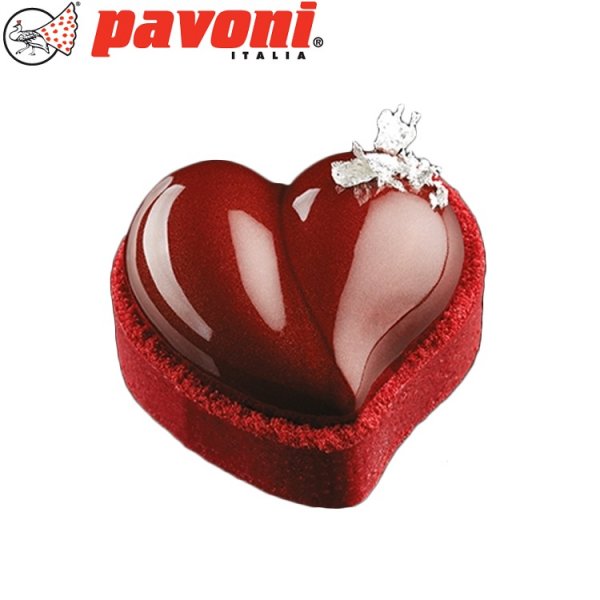 Силиконовая форма "Сердце" Pavoni HEART PX3206S (65x60мм,h21мм,46мл)