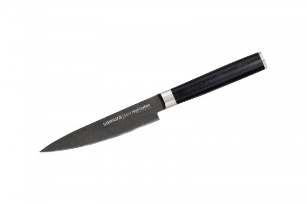 Нож кухонный Samura Mo-V Stonewash SM-0021B универсальный, 125мм