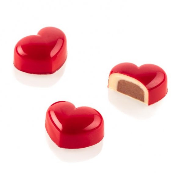 Набор форм для шоколада "сердце" Silikomart Kit Cuore 01 (35x27мм,h17мм,9.4мл)