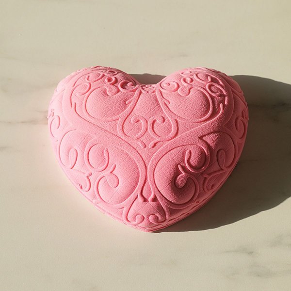 Силіконова форма "Серце" Elegance cake by Dinara Kasko (d205мм,h65мм,1200мл) 