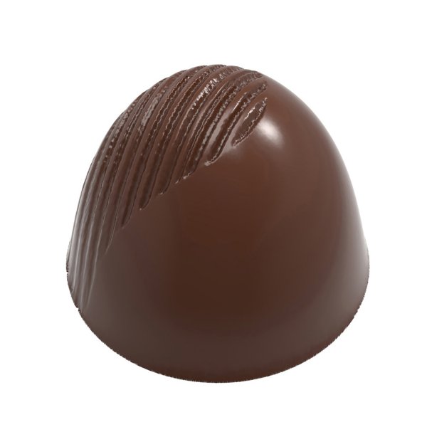 Форма для шоколада "трюфель с полосами" Chocolate World 12091 CW (d27мм,h23мм,10г)