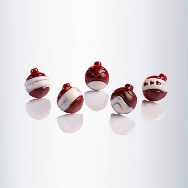 Форма для шоколаду Martellato MA1974 Christmas balls (30x26мм,h16.5мм,7гр.)