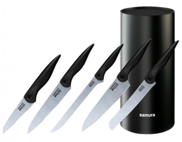 Набор из 5 ножей с подставкой Samura Mojo SMJ-06B