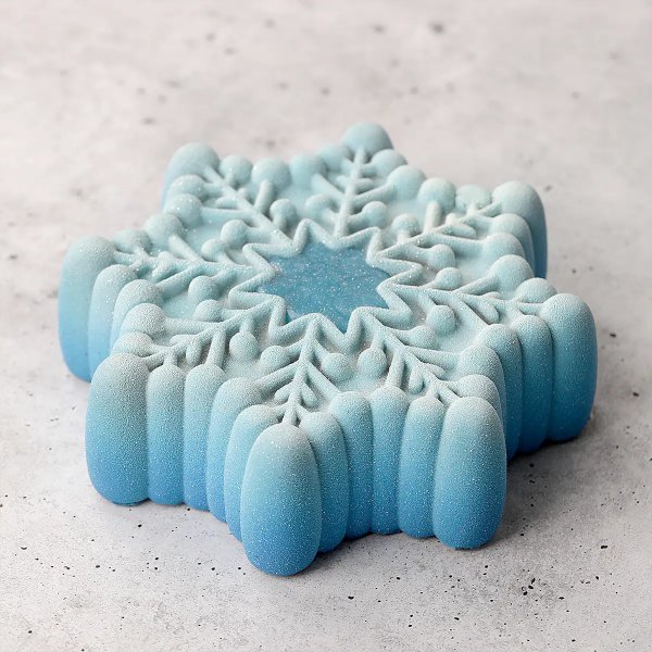 Силіконова форма "сніжинка" Snowflake by Dinara Kasko (d200мм,h65мм,1300мл)