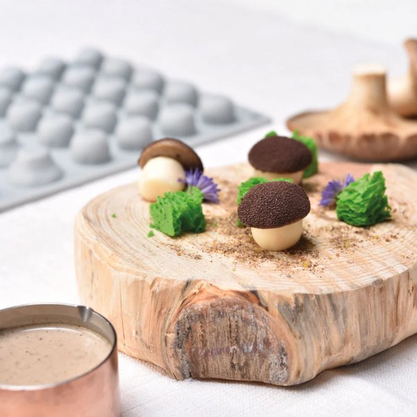 Силиконовая форма "гриб"  Pavoni GG025 Mushroom (28х29мм,h27мм,8мл)