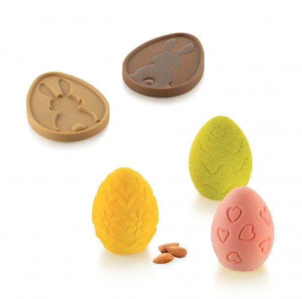 Набір силіконових форм "Пасхальні яйця" Silikomart EGG HUNT + SCG064