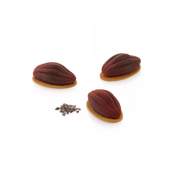 Форма силиконовая "какао" Silikomart CACAO 30 (67х37мм,h26мм,30мл)
