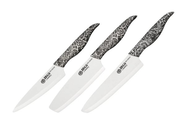Набор из 3х керамических ножей Samura INCA SIN-0220W