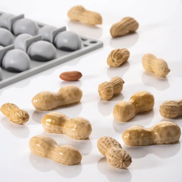 Силіконова форма "арахіс" Pavoni GG014 Peanut (47x19мм,h16мм,7мл)