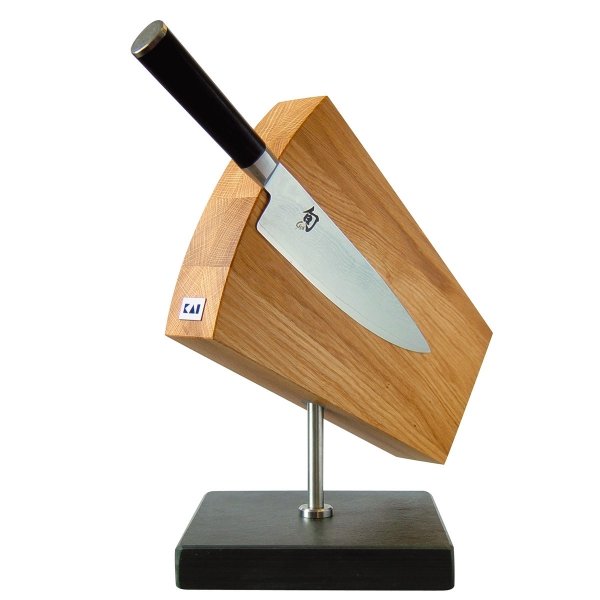  держатель для ножей KAI DM-0794SB дуб (на 6-8 ножей) - лучшая .
