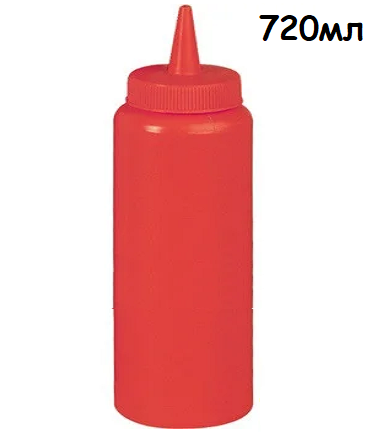Бутылка для соусов FoREST 507201 красная, 720мл